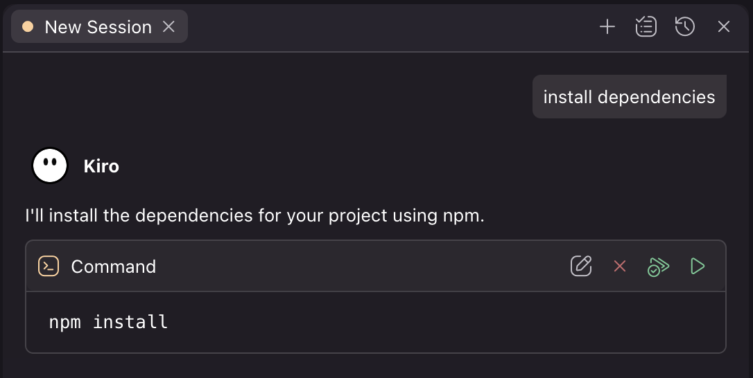 Kiro Terminal Request